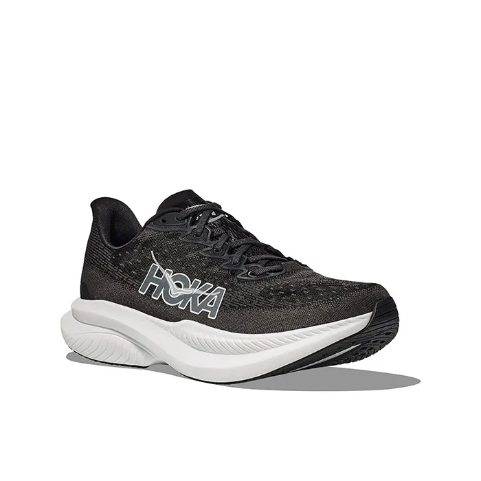 City Shift Fast Transition Mens Hoka Mach 6 Wide in Black/White