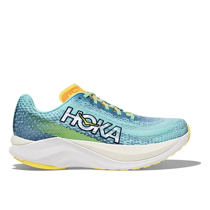 Mens Hoka Mach X in Dusk/Cloudless Lightweight Cushioned Sole