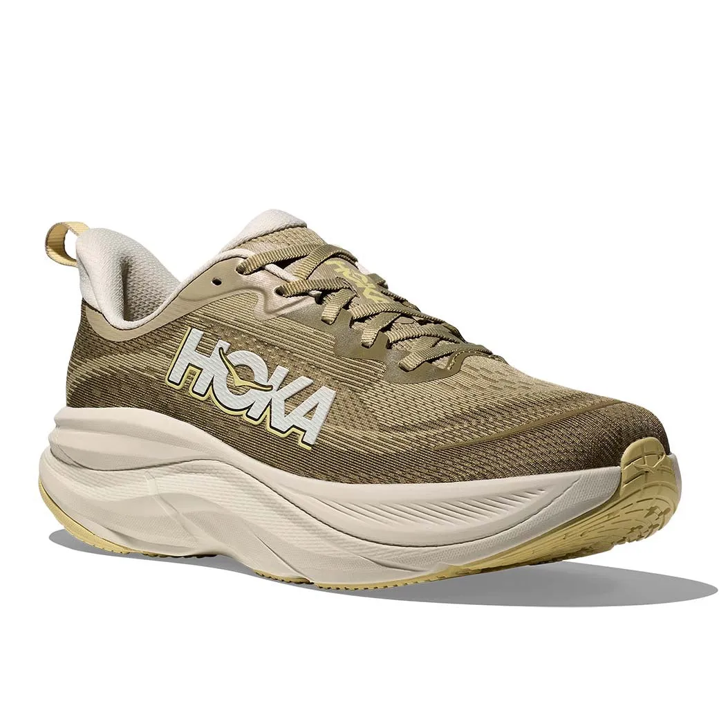 Mens Hoka Skyflow in Wild Mushrom/ Grassland Natural Cushion Cushioned durability