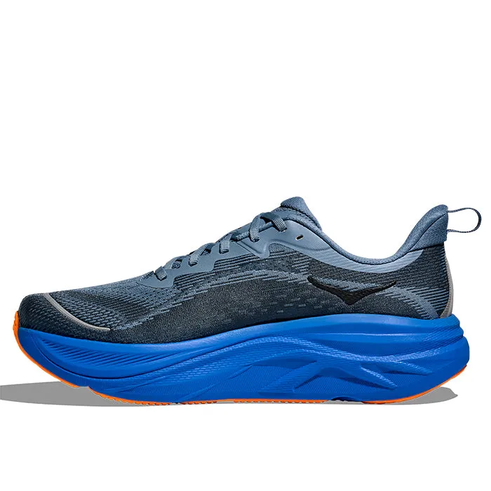 Mens Hoka Skyflow Wide in Downpour/Thunder Cloud Daily Look