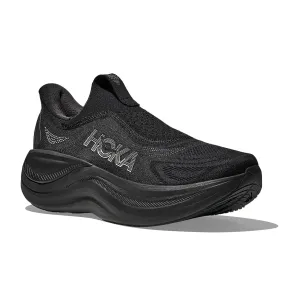 Mens Hoka Skyward Laceless in Black/Black Active Cushion