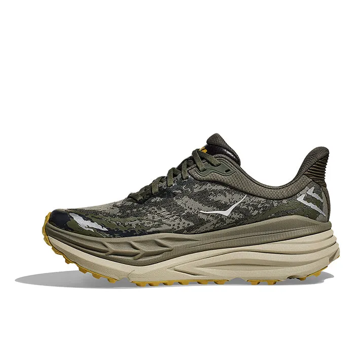 Mens Hoka Stinson ATR 7 in Olive Haze/Forest Cover Vibe Street Classic Look