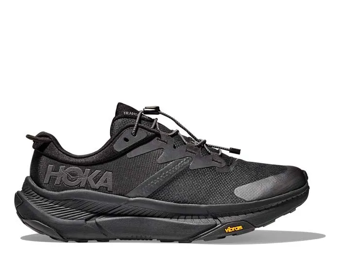 All-Weather Design Mens Hoka Transport in Black/Black