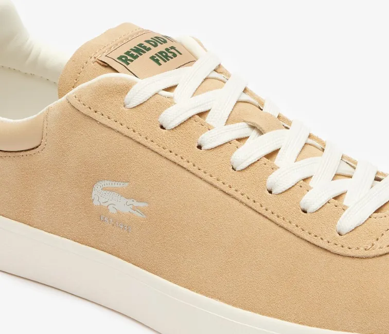 Training Friendly Men's Lacoste Baseshot 124 3 SMA (Light Brown/Off White)