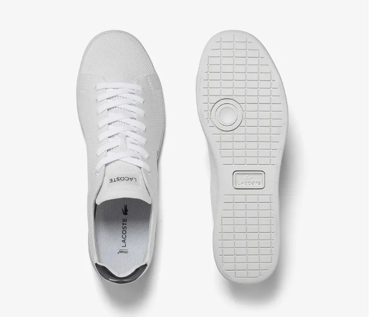 Men's Lacoste Carnaby Piquee 123 (White/Navy) senior shoe charm