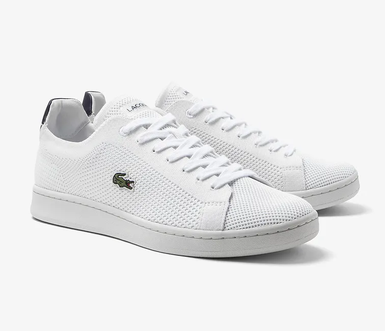Men's Lacoste Carnaby Piquee 123 (White/Navy) political - event running wear