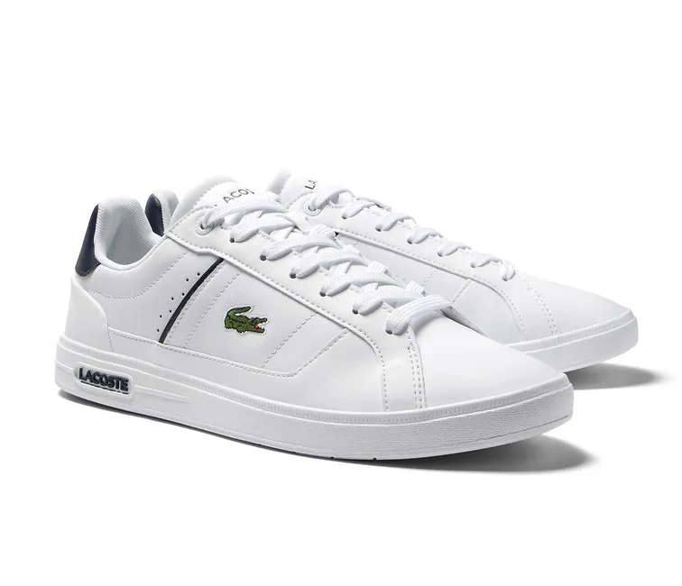 Men's Lacoste Europa Pro 123 1 (White/Navy) easy - to - carry core strength