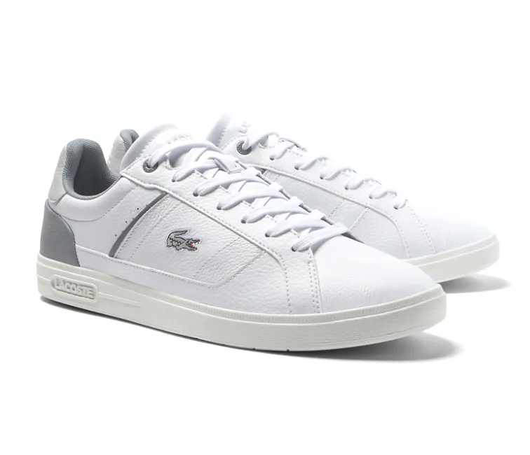 Men's Lacoste Europa Pro 123 2 SMA (White/Grey) Ergonomic Shape Breathable Sole