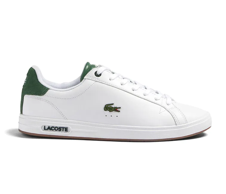 Men's Lacoste Graduate Pro 123 2 (White/Gum) Cushioned Ankle indoor accessory