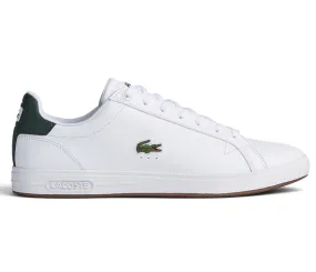 Men's Lacoste Graduate Pro 222 1 SMA (White/Dark Green) Comfort Tongue