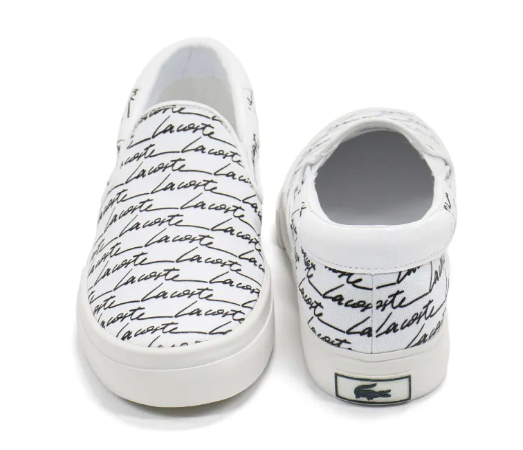 Men's Lacoste Jump Serve Slip 07224 CMA (White/Black) basketball - compatible running shoes Value for money deal