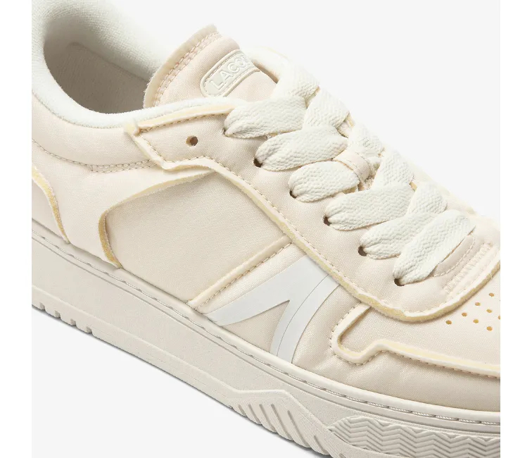 Men's Lacoste L001 Crafted 123 2 SMA (Off White) buckle shoes running in a track meet shoes