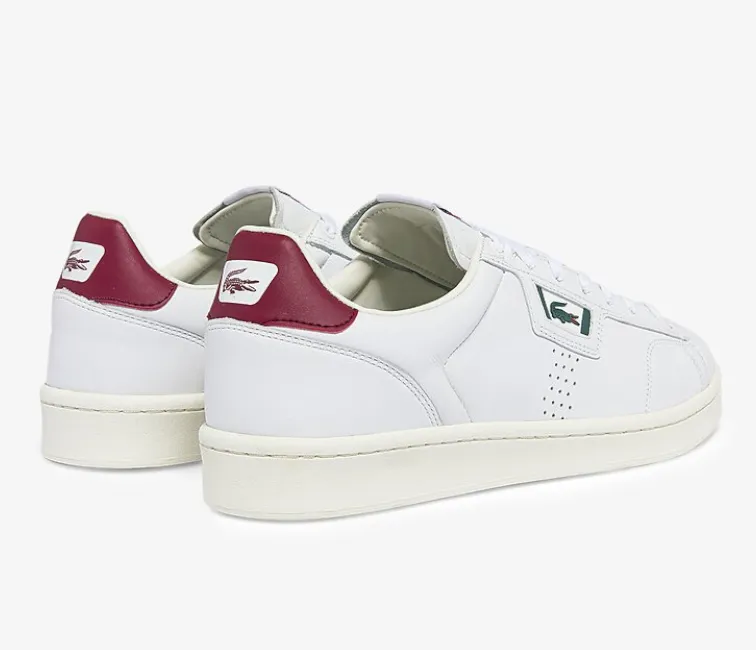 seniors' fitness shoes dynamic - movement Men's Lacoste Masters Classic 07221 SMA (White/Burgundy)