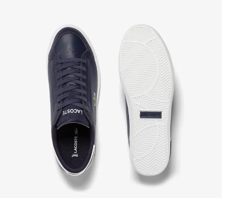 Soft Ride competitive running shoes Men's Lacoste Powercourt 123 3 (Navy/White)