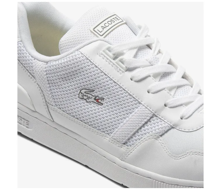 Men's Lacoste T-Clip 123 3 SMA (White) Reinforced Seams