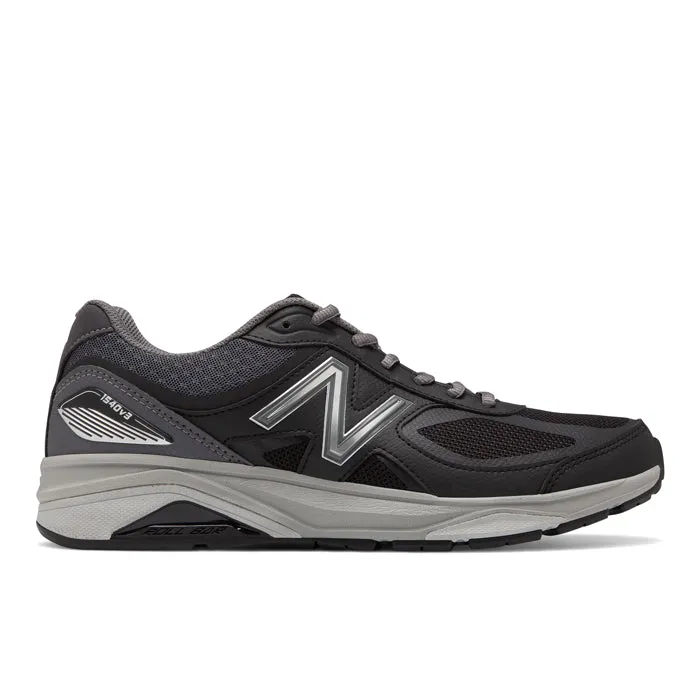 Mens New Balance 1540v3 Black With Castlerock Heat Dissipation Technology