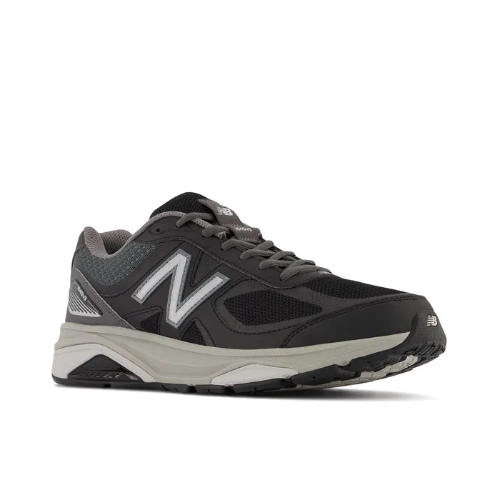Mens New Balance 1540v3 Black With Castlerock Bonded Seam Construction
