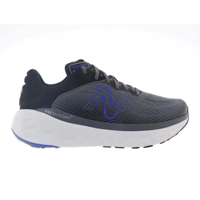Mens New Balance Fresh Foam X 840V1 in Castlerock/Marine Blue/Black/Silver Metallic Odor Resistant