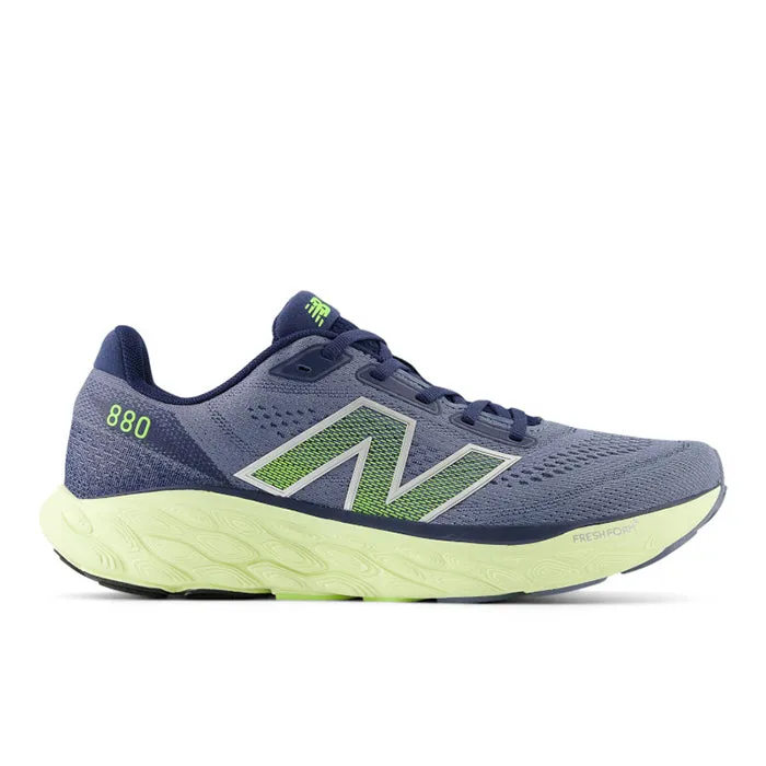 Durable Fabric Stretch Step Mens New Balance Fresh Foam X 880v14 in Arctic Grey/Limelight/Nb Navy