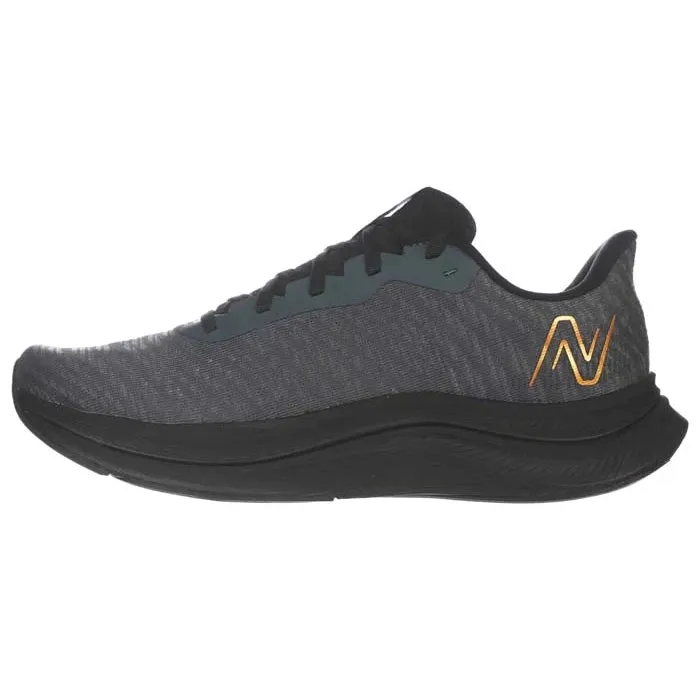 Cushioned arch Power Move Mens New Balance FuelCell Propel v4 in Graphite/Black/Copper Metallic