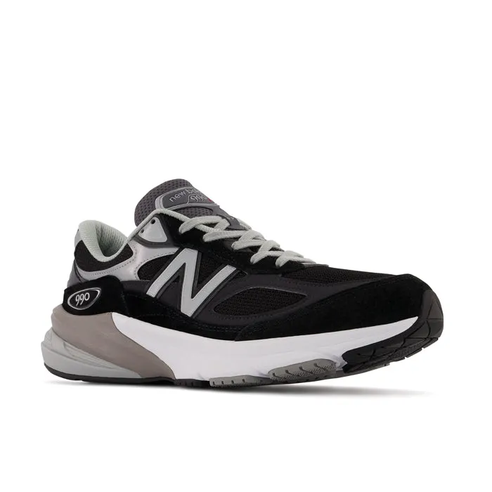 Minimalist Footwear Design Mens New Balance Made in USA 990v6 in Black/Black