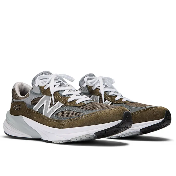 Mens New Balance Made in USA 990v6 in Olive/Grey Jump High Active Flex