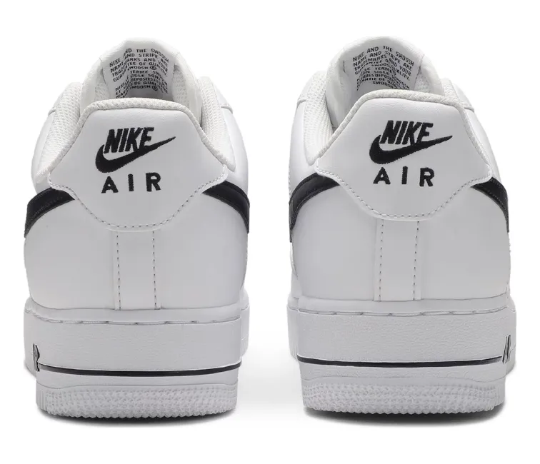 Men's Nike Air Force 1 Low (White Black) Entry - level heavy - weight design shoes