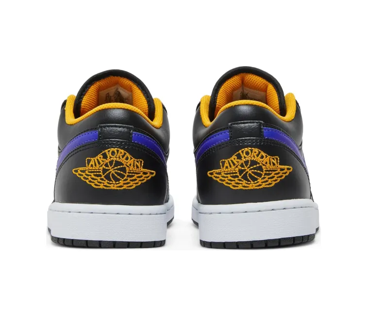 Men??s Nike Air Jordan 1 Low (Dark Concord/Lakers) wind - resistant shoes