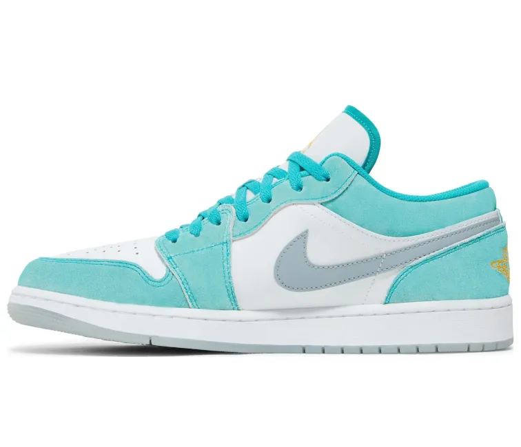 Elastic Straps running shoes for beginner male runners Mens Nike Air Jordan 1 Low (Emerald Green)