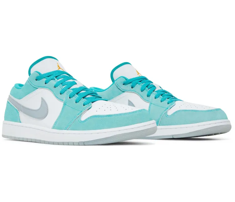 lightweight - material - portability shoes Mens Nike Air Jordan 1 Low (Emerald Green)