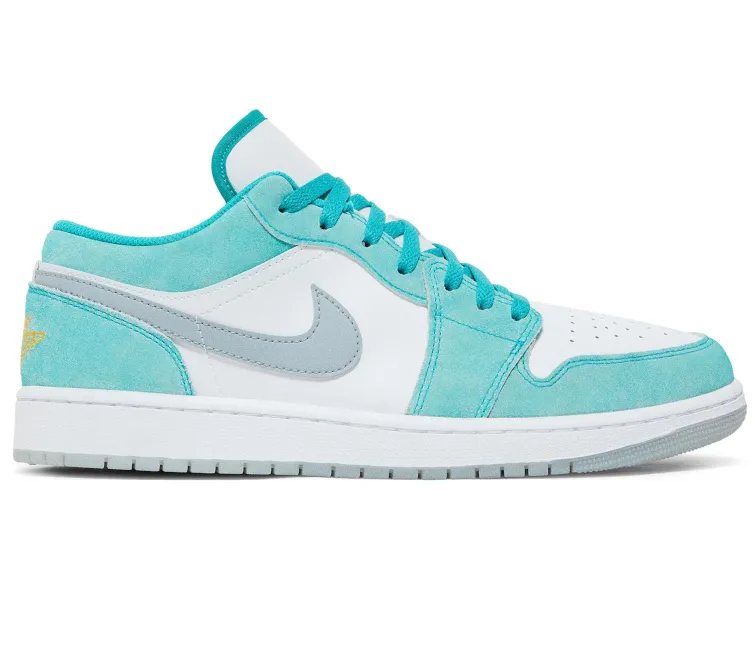 Mens Nike Air Jordan 1 Low (Emerald Green) running for team building