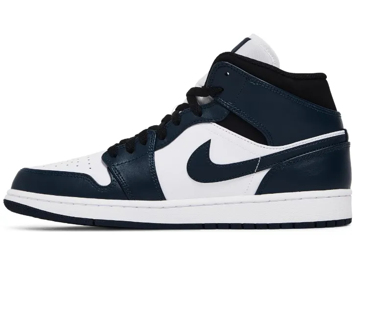 eco - brand shoes Mens Nike Air Jordan 1 Mid (Armory Navy)