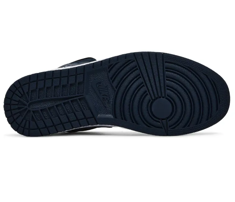 Mens Nike Air Jordan 1 Mid (Armory Navy) running accessory evening running gear