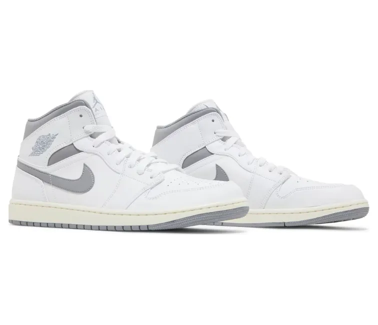 Men's Nike Air Jordan 1 Mid (Vintage Grey) rugby shoes