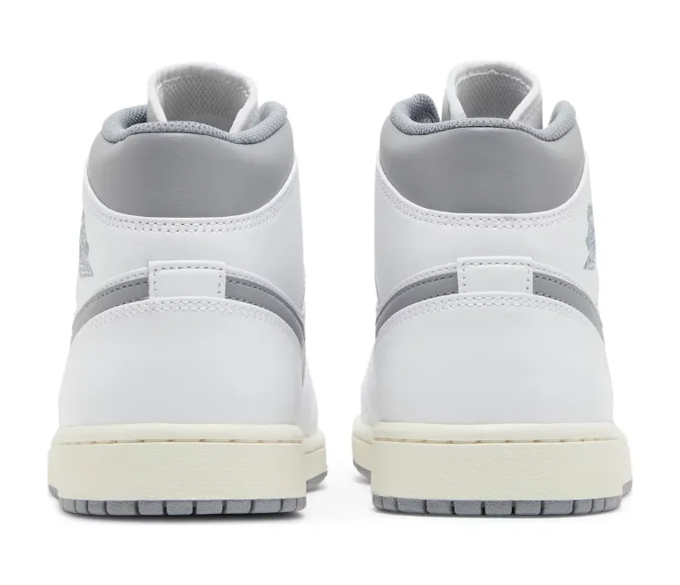 running in a fitness center shoes tie - dye - design shoes Men's Nike Air Jordan 1 Mid (Vintage Grey)