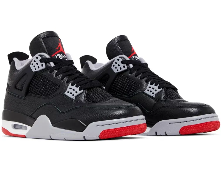 Hilly Running Men's Nike Air Jordan 4 Retro (Bred Reimagined)