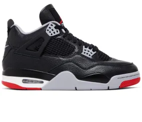Men's Nike Air Jordan 4 Retro (Bred Reimagined) multi - activity shoes flat feet shoes