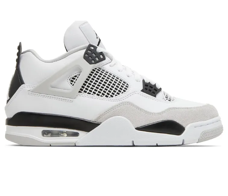 multi - density - midsole - feature shoes Mens Nike Air Jordan 4 Retro (Military Black)