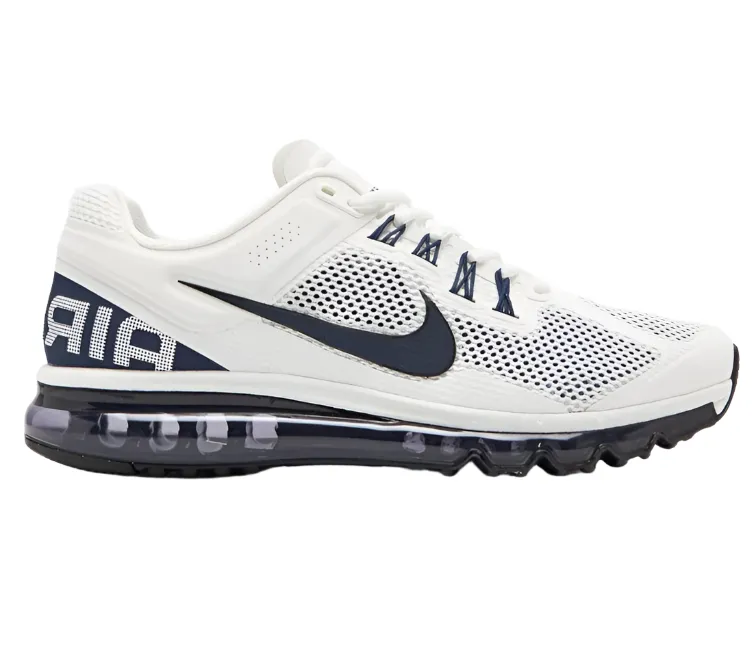 shock-absorbing shoes Men??s Nike Air Max 2013 (White/Navy)