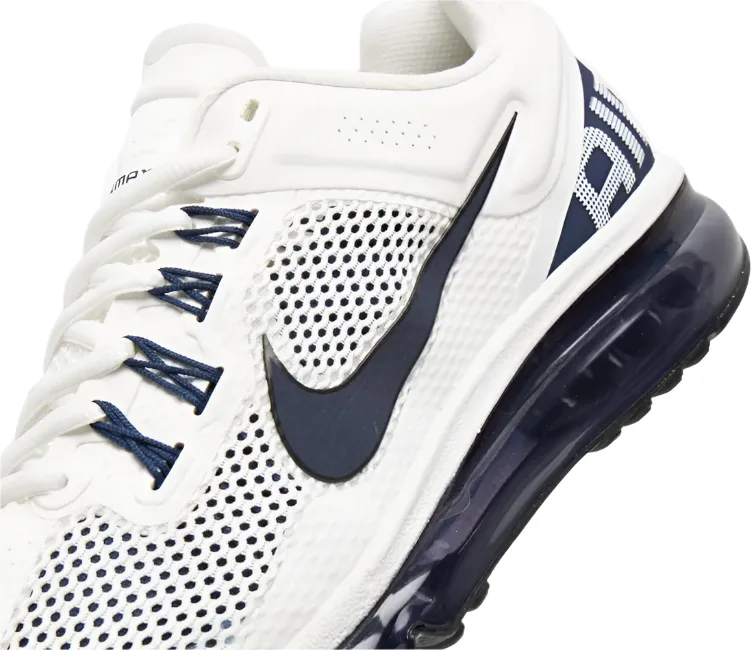 running in soft tracks shoes Versatile - use Men??s Nike Air Max 2013 (White/Navy)
