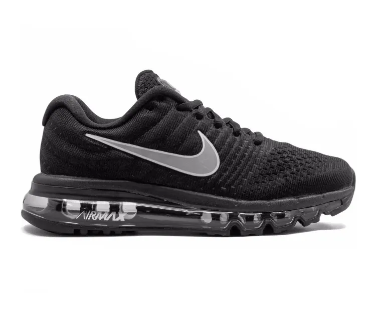 Men's Nike Air Max 2017 (Black Anthracite) foot - speed running shoes Cushioned ride
