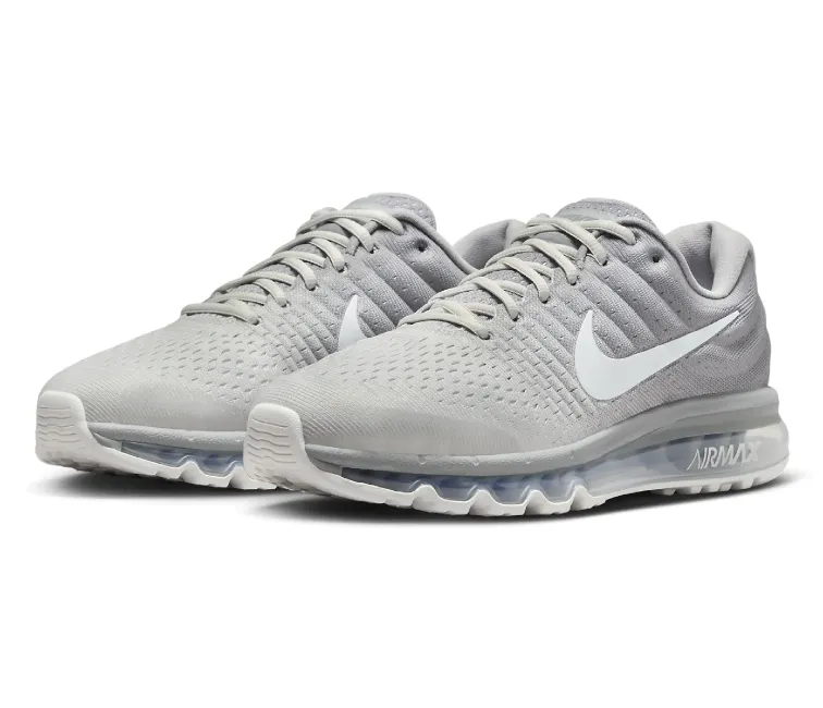 Men's Nike Air Max 2017 (Light Bone/Off White) experienced runner shoes vacation - running shoes