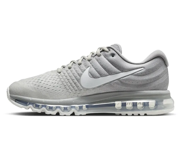 running in light rain shoes hilly - terrain - runner Men's Nike Air Max 2017 (Light Bone/Off White)
