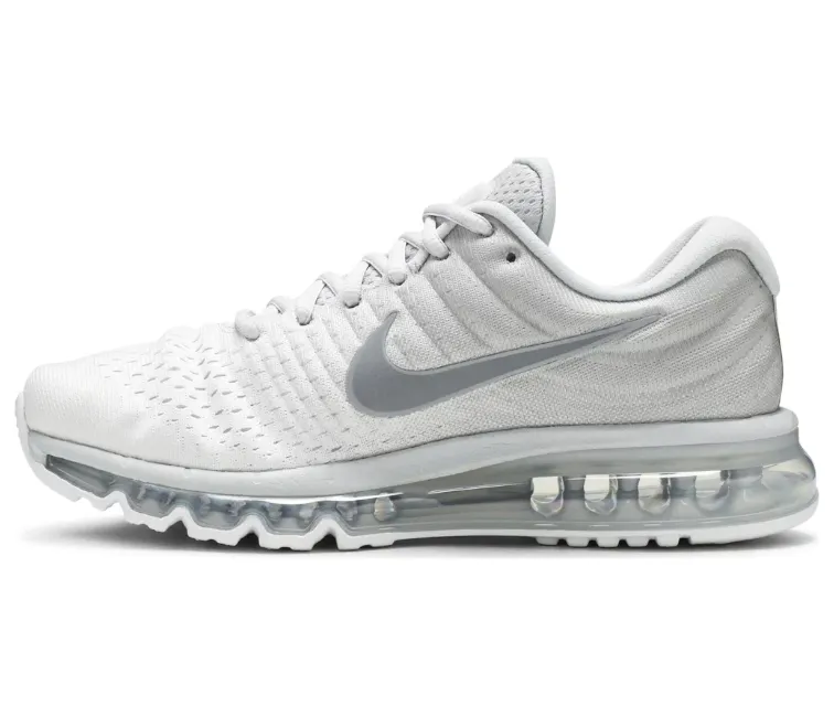 padded ankle shoes shoe width Men's Nike Air Max 2017 (Pure Platinum/Wolf Grey)