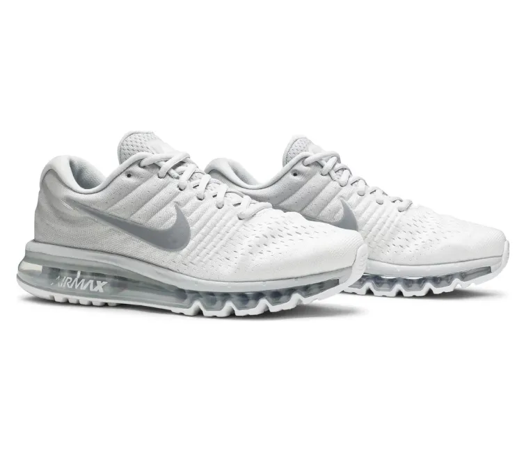 road accessory high-top shoes Men's Nike Air Max 2017 (Pure Platinum/Wolf Grey)