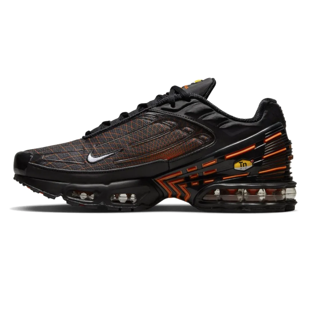 Sturdy Build Men's Nike Air Max Plus TN 3 (Black/Safety Orange)