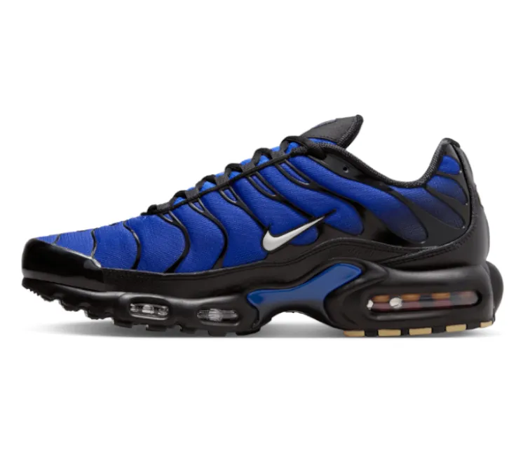 Loose Fit fixed insole shoes Men's Nike Air Max Plus TN (Black Racer Blue)