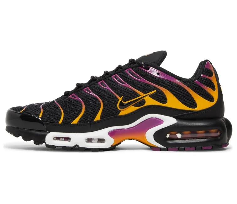 Men's Nike Air Max Plus TN (Black/Gold-Purple) rugby - field running shoes