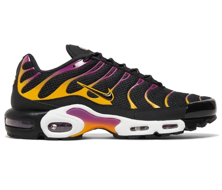 Multi Density Foam Men's Nike Air Max Plus TN (Black/Gold-Purple)