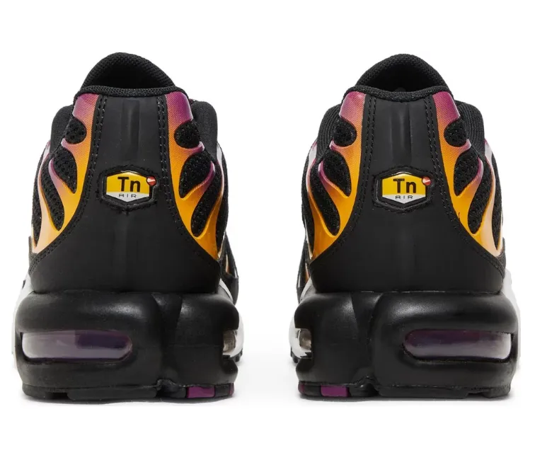 beginner running footwear Reebok Floatride Men's Nike Air Max Plus TN (Black/Gold-Purple)